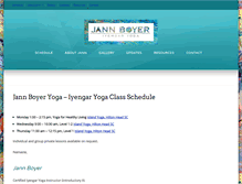 Tablet Screenshot of jannboyeryoga.com